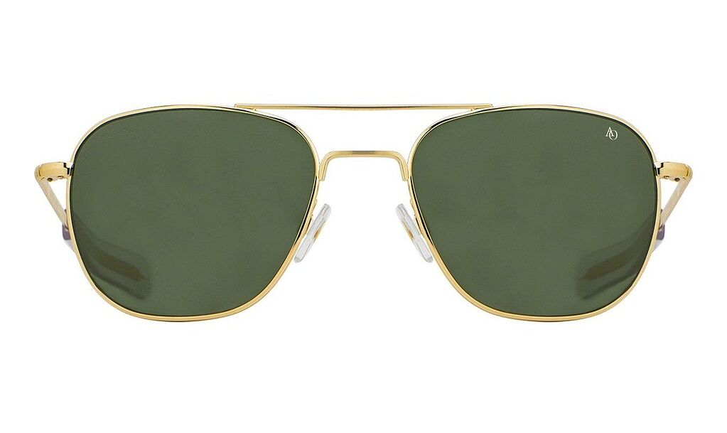 American Optical Huckberry Original Pilot Gold Green sunglasses