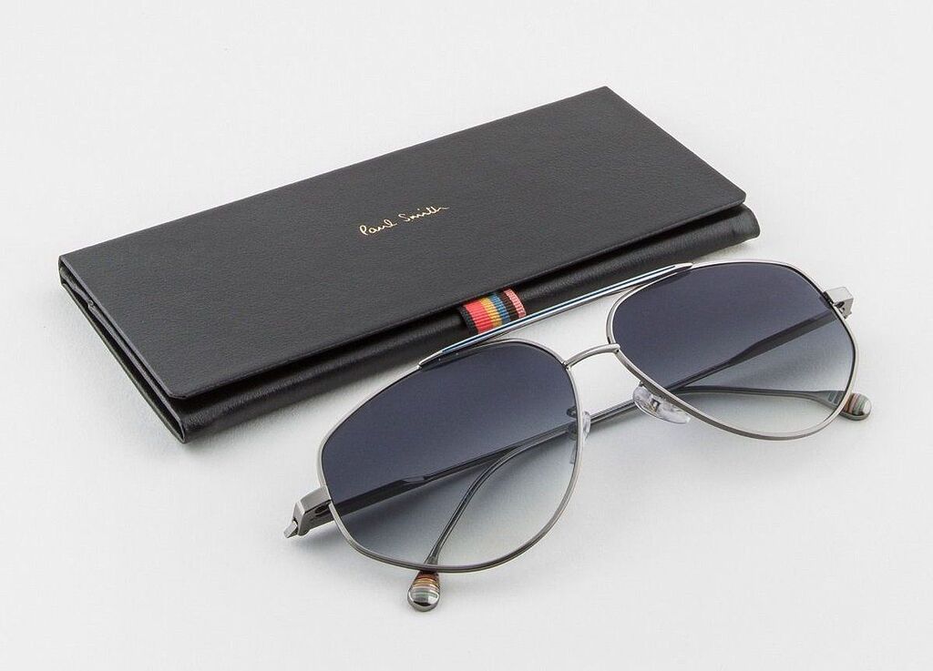 Paul Smith Drake Gunmetal blue gradient sunglasses