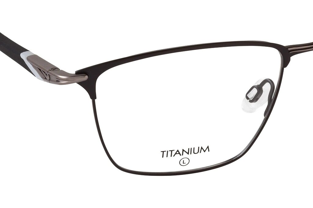 Nike 6066 001 titanium eyeglasses