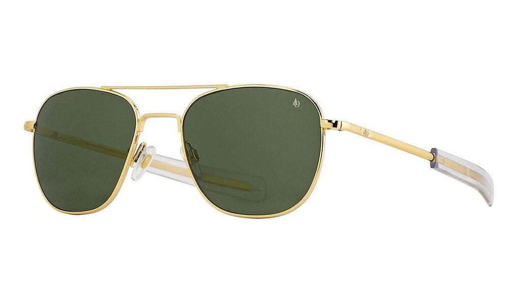 American Optical Huckberry Original Pilot Gold Green sunglasses