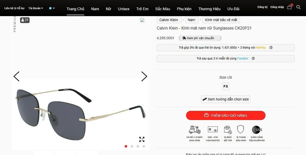 Calvin Klein 20103S 070 sunglasses