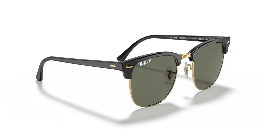 Ray Ban Clubmaster RB3016 901/58 polarized sunglasses