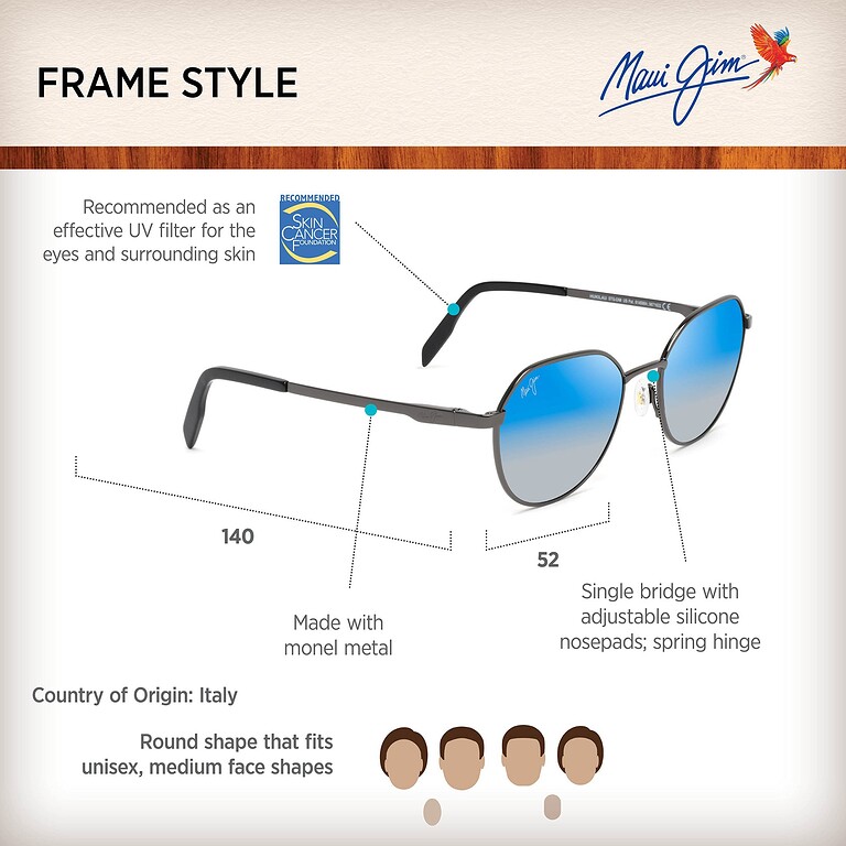 Maui Jim Hukilau DBS845-02C sunglasses