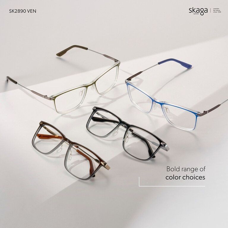 SKAGA SK2890 VEN Khaki titanium temple eyeglasses