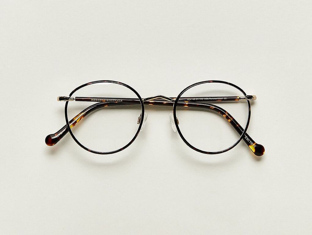 Moscot ZEV tortoise gold eyeglasses