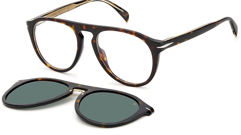 David Beckham DB 7032/G/CS 086 UC frame with polarized clips.