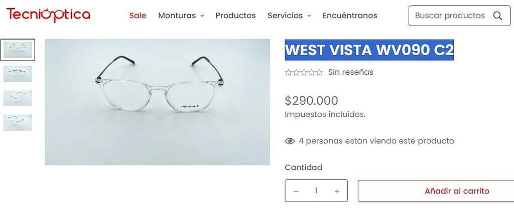 West WV090 C2 eyeglasses