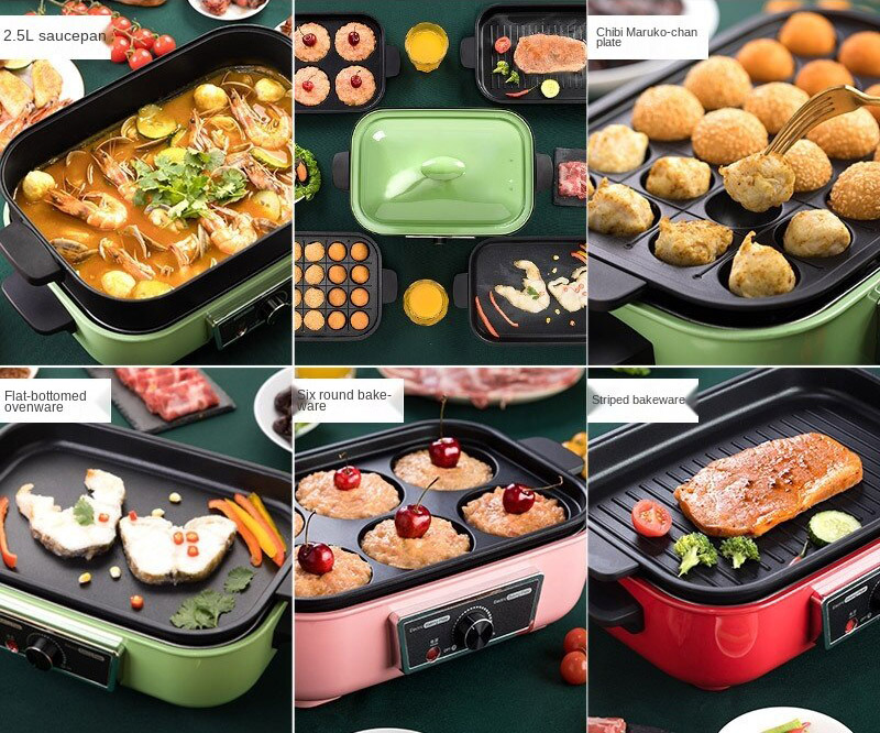 TVN-Multi-function-Cooking-Pot-Net-Red-Electric-Roast-Meat-Home-Cooking-And-Frying-Electric-Hot